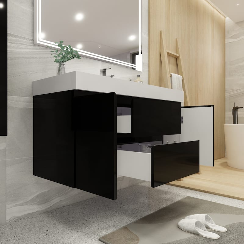 Baillie 48'' Wall-Mounted Vanity with Reinforced Acrylic Sink