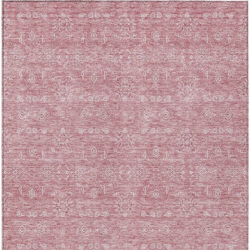 HomeRoots Floral Transitional Rectangle Outdoor Rug