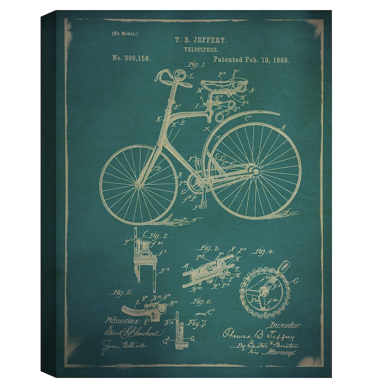 Velocipede I Canvas Art Print