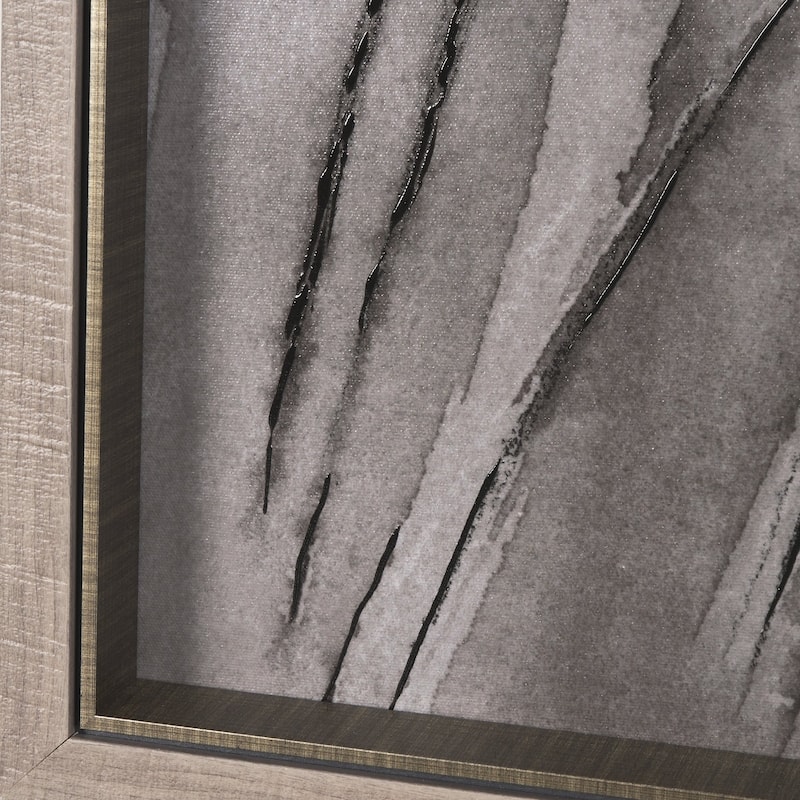 Wildflowers II Charcoal Framed Art Print