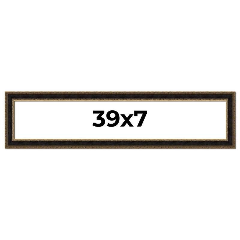 39x7 Frame Gold Antique Vintage Sold Wood Picture Frame | 1.75 Inch