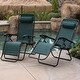 Belleze (2)-Pack Zero Gravity Patio Lounge Chairs Recliner with Cup Holder Utility Tray - Thumbnail 7