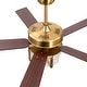 preview thumbnail 10 of 56, 52" Reversible 5-Blade Caged Ceiling Fan with Light and Remote