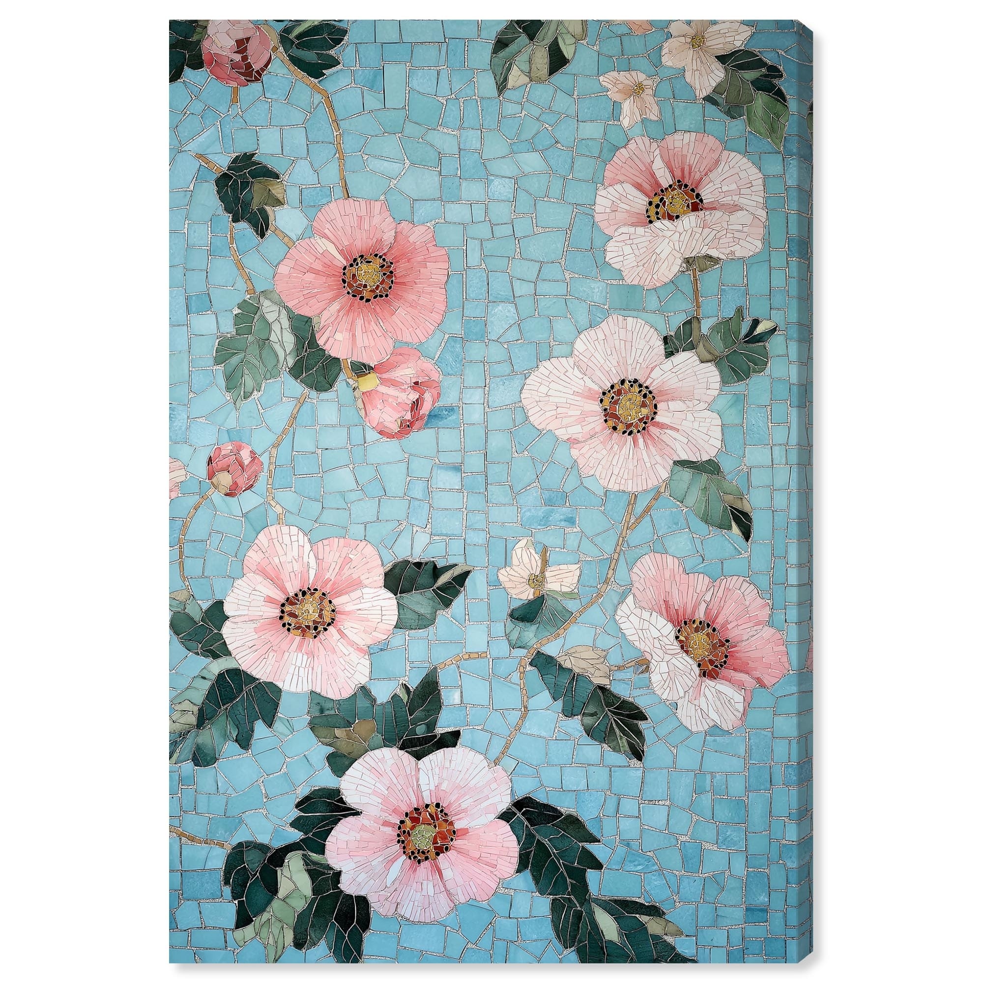 Memory of a Roman Villa II Floral Art Wrapped Canvas Print by Art Remedy