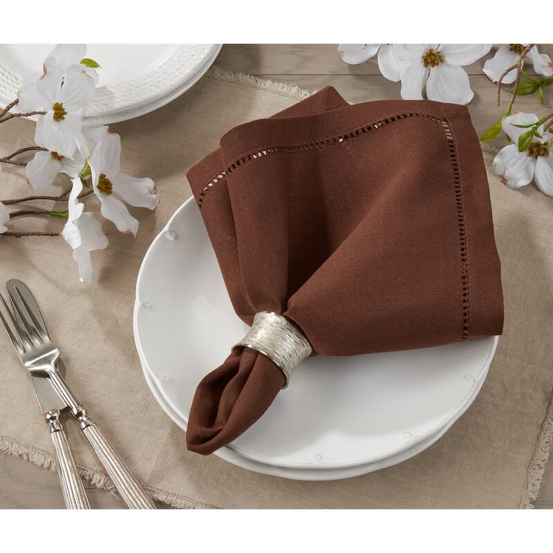 Classic Hemstitch Border Dinner Napkin (Set of 12)