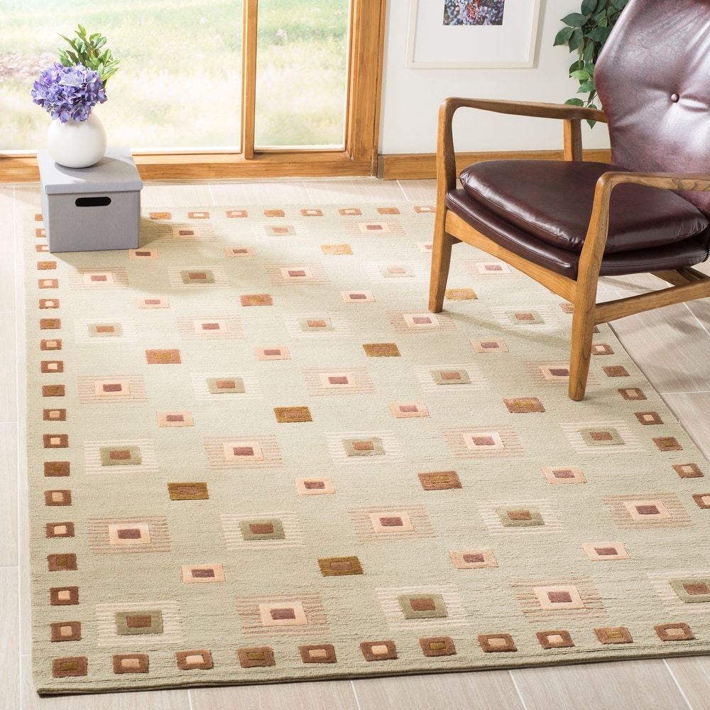 SAFAVIEH Couture Hand-knotted Tibetan Etsuko Modern Wool Rug