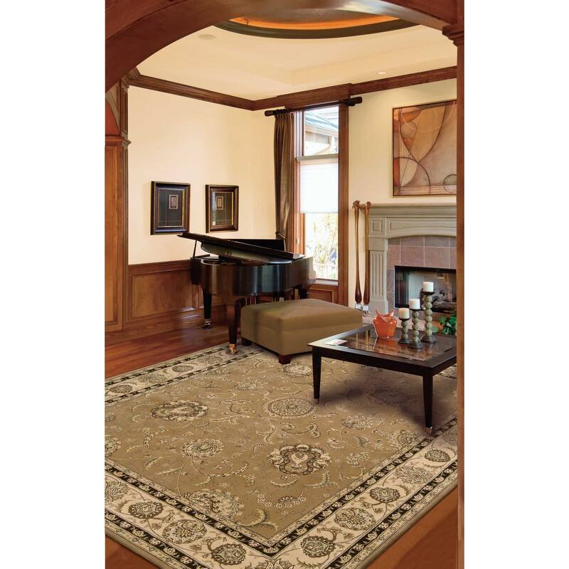 Nourison Hand-tufted Oriental Bordered Wool Area Rug