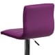 preview thumbnail 21 of 111, Modern Vinyl Stitch Back Adjustable Height Barstool - 16"W x 19"D x 35" - 44"H