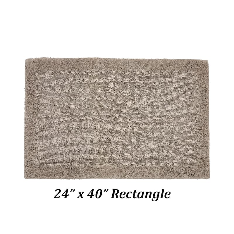 Better Trends Bath Rugs 100% Cotton Tufted Soft & Water Absorbent Bathroom Rug for Shower, Sink Bath Mats Edge Collection