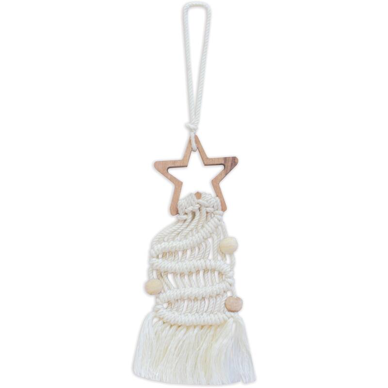 Star Ornament -Cream -Set of 2