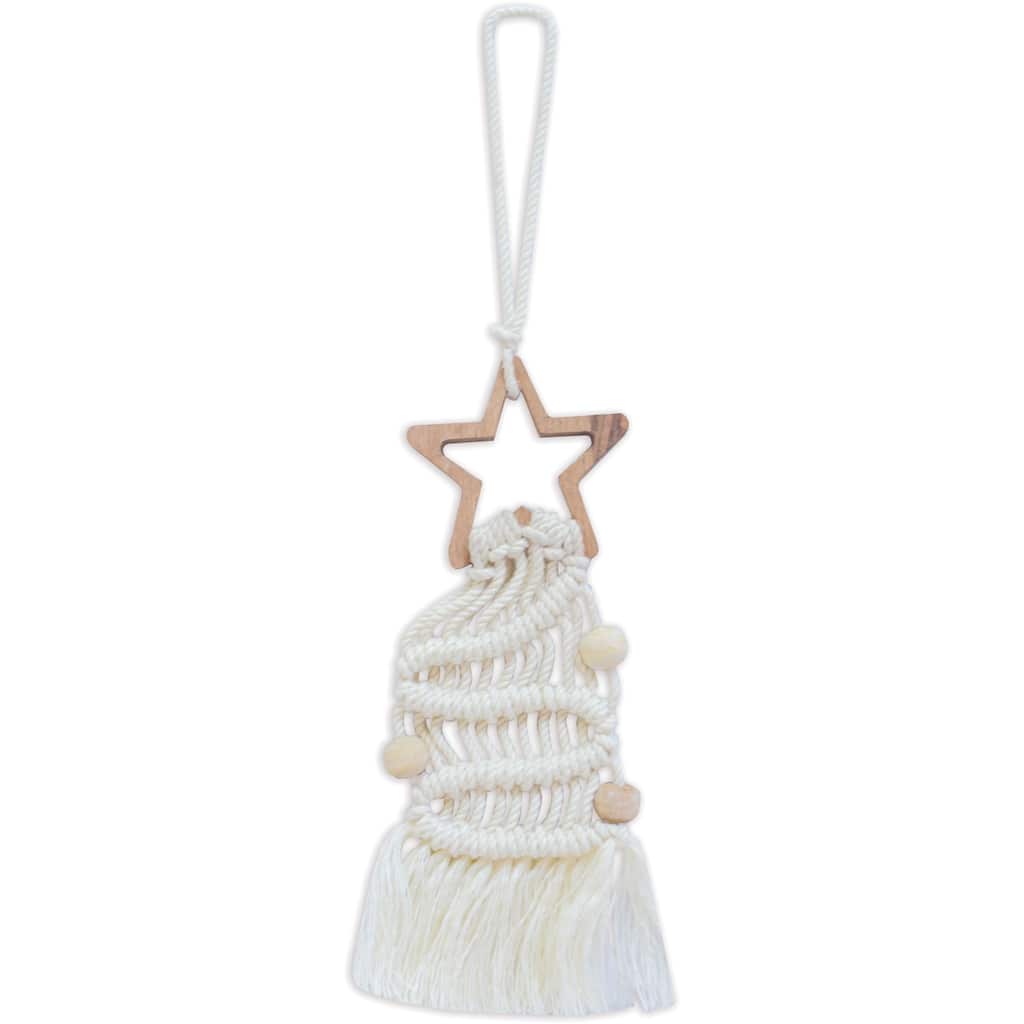 Star Ornament -Cream -Set of 2