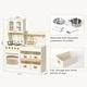 preview thumbnail 8 of 7, Tiny Land® Serenity Play Kitchen - Cream
