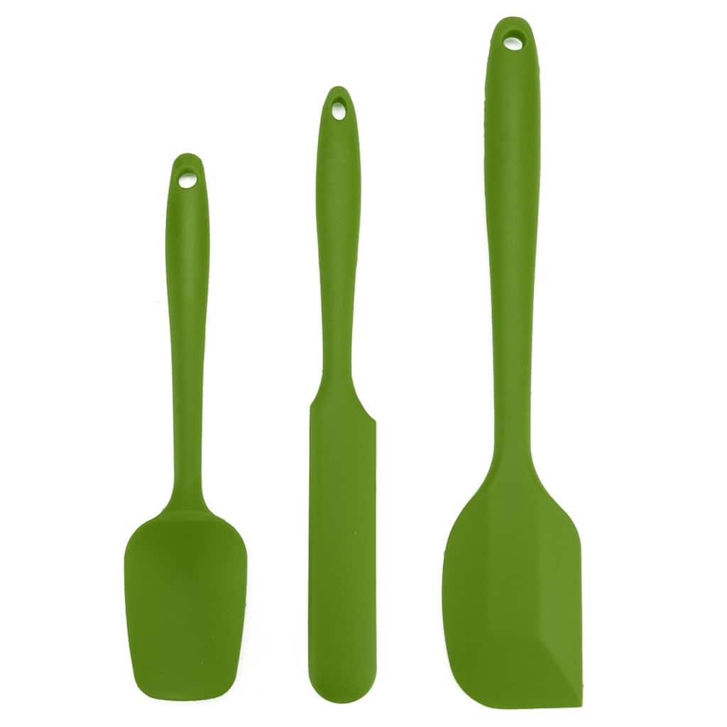 Silicone 3Pcs Heat Resistant Non-scratch Turner Non Stick Spatulas Set