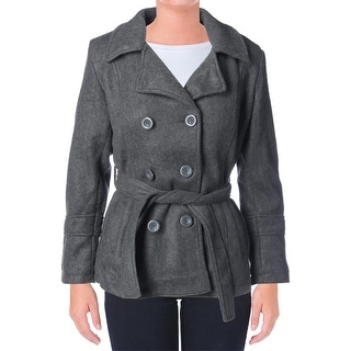 Excelled Women's Double Breasted Pea Coat - Free Shipping Today ...