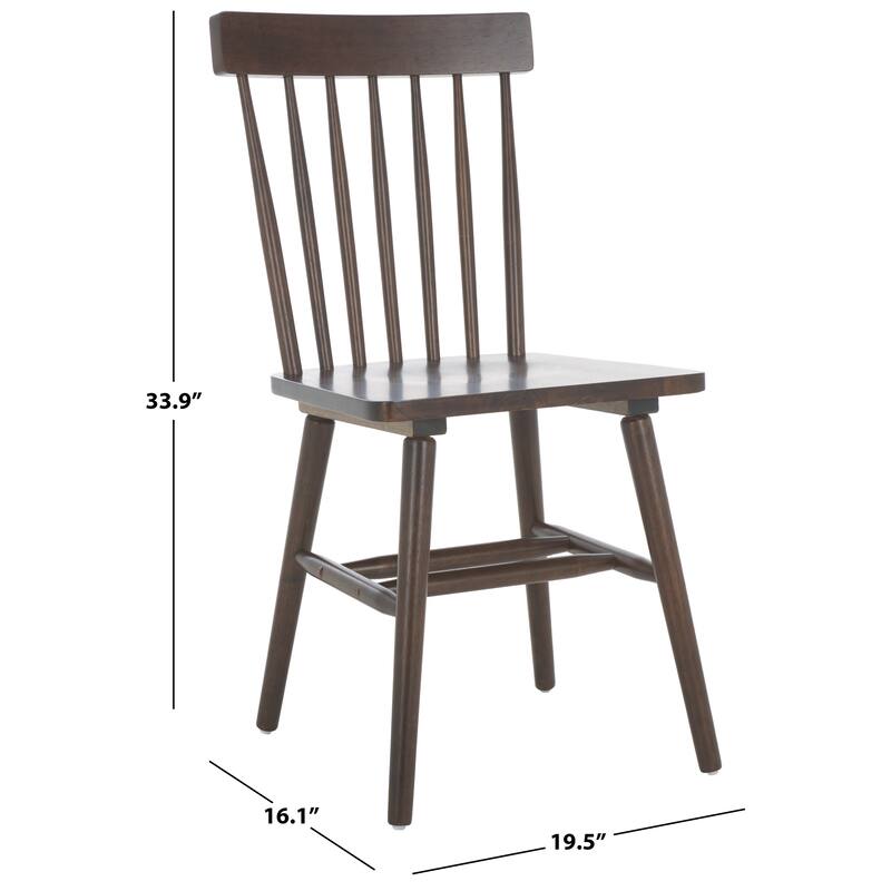 SAFAVIEH HOME Aziel Spindle Dining Chair (Set of 2) - 16"W x 20"D x 34"H