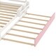 preview thumbnail 15 of 14, Pink Wood Platform Bed with Bookshelf,Trundle,Twin Size