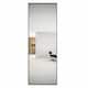 Modern Freestanding Full Length Rectangular Floor Mirror - 64x21 - Black