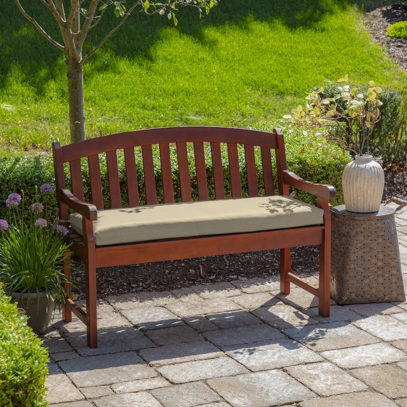 ARDEN New Tan Leala Texture Outdoor Bench Cushion - 17 in L x 46 in W x 3 in H