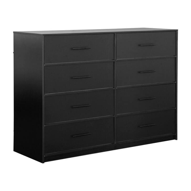 Modern Minimalist 8-Drawer Dresser with Large Fabric Drawers