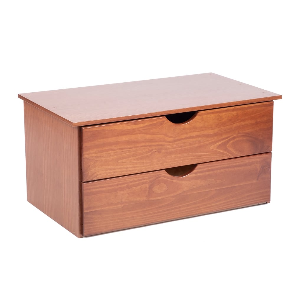 Palace Imports 100% Solid Wood 2-Drawer Internal Chest for Kyle Wardrobe Armoires