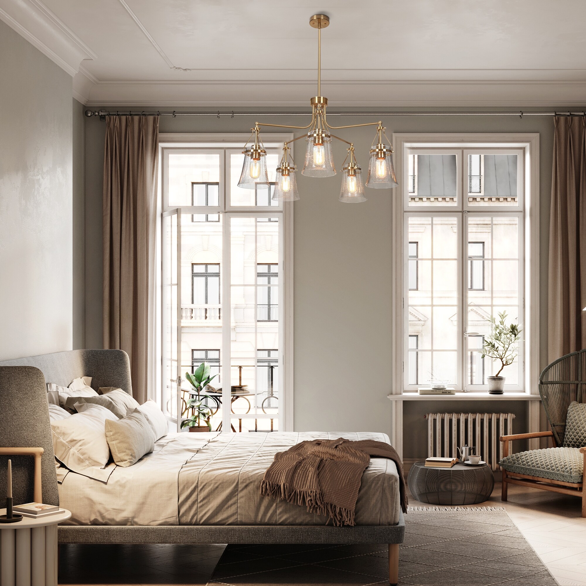 ▼hal Origin 21 Glen Hallow 11-in H Pewter Hardwired Integrated