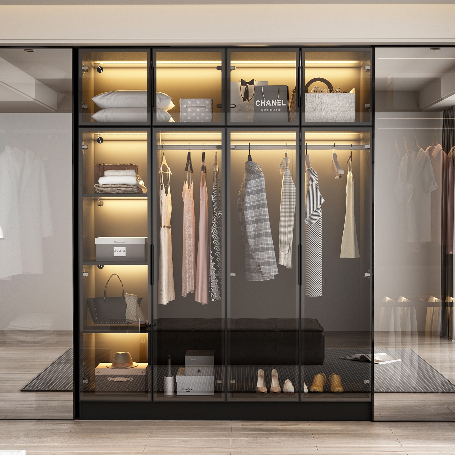Led wardrobe top