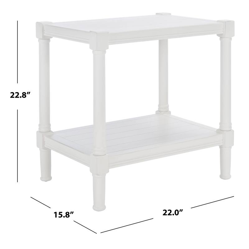 SAFAVIEH Metije Rectangle Accent Table - 22" W x 15.8" L x 22.8" H - 22Wx16Dx23H
