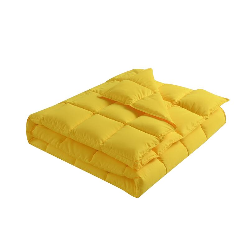 Water and Stain Resistant Bacteria Inhibiting Throw Blanket, 50" x 70" - Yellow