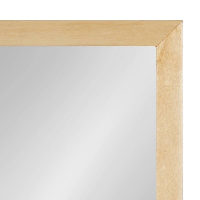 Kate and Laurel Hutton Wood Framed Wall Mirror with Shelf - 18x24