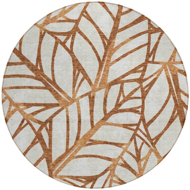 HomeRoots Floral Transitional Rectangle Outdoor Rug