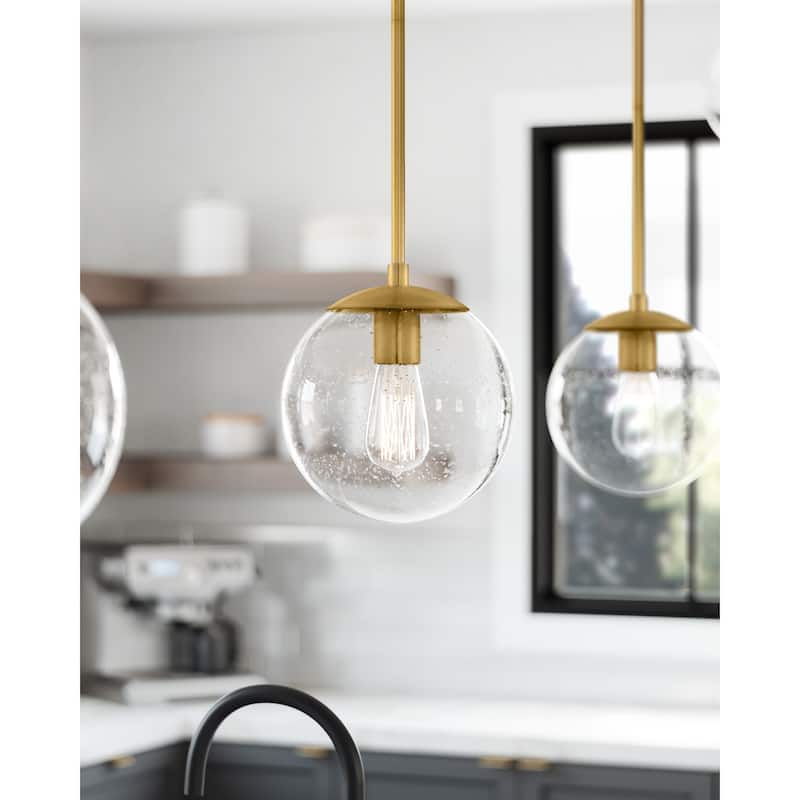 Design House Gracelyn Modern 1-Light Indoor Dimmable Pendant - Satin Gold