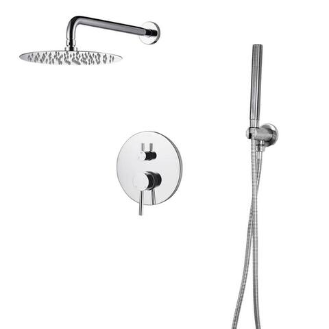 Mackenzie 9185 2-Function Round Shower System with Shower Head - Rough-in Included