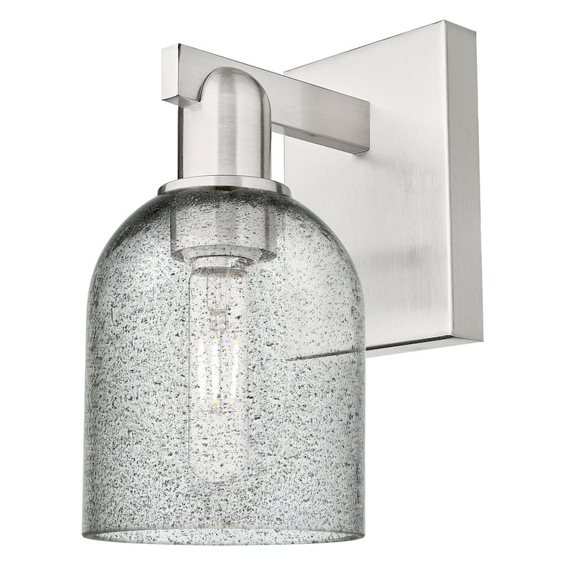 Innovations Lighting 716-1W-11-5 Caledonia Sconce Caledonia 11" Tall - Brushed Satin Nickel / Charcoal