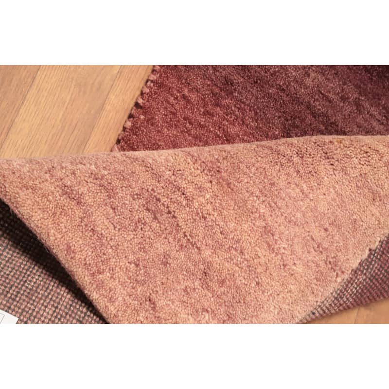 Hand Knotted Oriental 100% Wool Carpet Modern Modern Multi-Colored Gabbeh Area Rug - 2' 11'' X 2' 1''