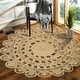 preview thumbnail 1 of 17, LR Home Organic Jute Braided Area Rug, Natural