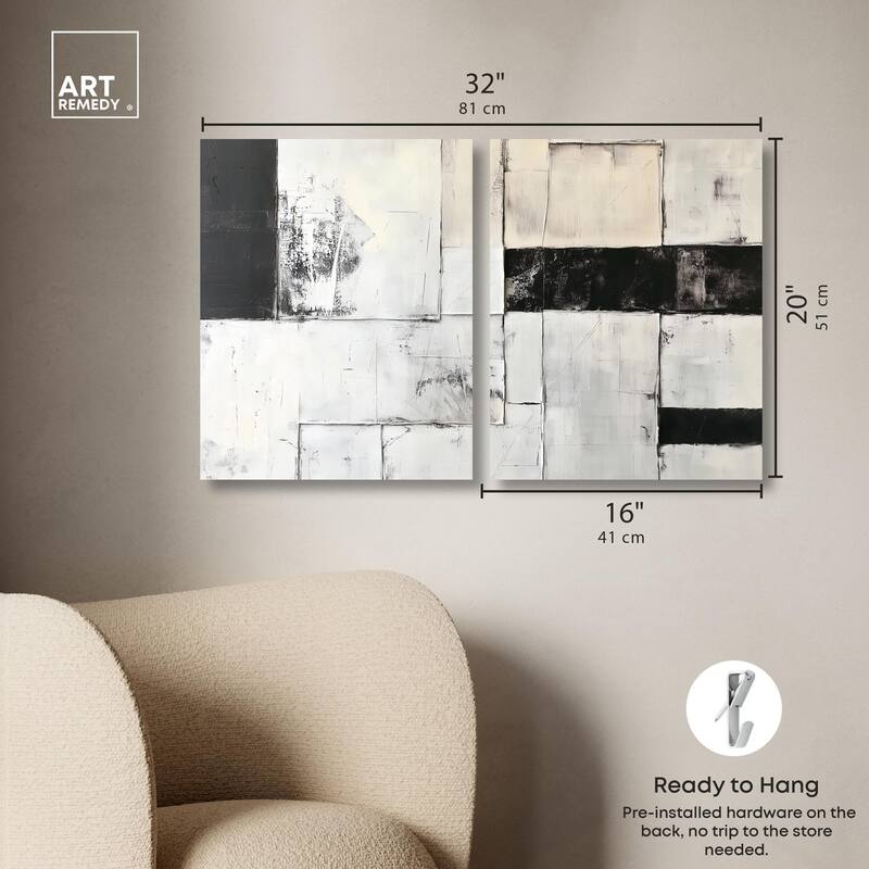 Midnight Canvas Set of 2 by Art Remedy, Gallery Wrapped