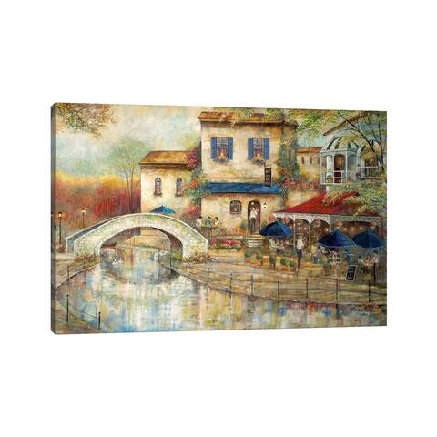 iCanvas "Arthur's By the Canal" by Ruane Manning Canvas Print
