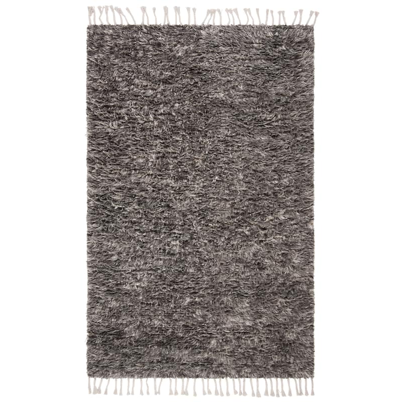 SAFAVIEH Handmade Casablanca Shag Gajana Tribal Wool Rug