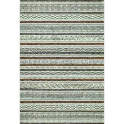 Dynamic Rugs Brighton Indoor/Outdoor Polypropylene Patio Backyard Area Rug