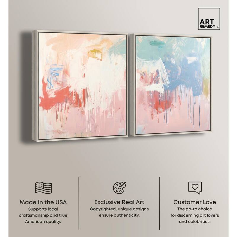 Breath of Colors Canvas Set of 2 by Art Remedy