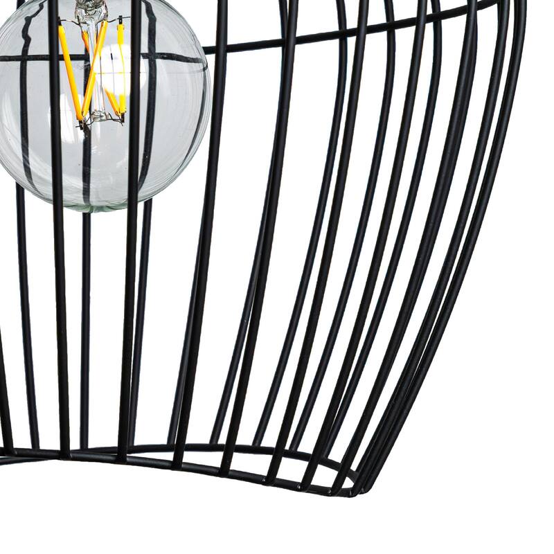 Hunter Redding Matte Black 1 Light Pendant - Industrial, Modern & Contemporary - Kitchen, Dining Room, Entryway, Laundry Room