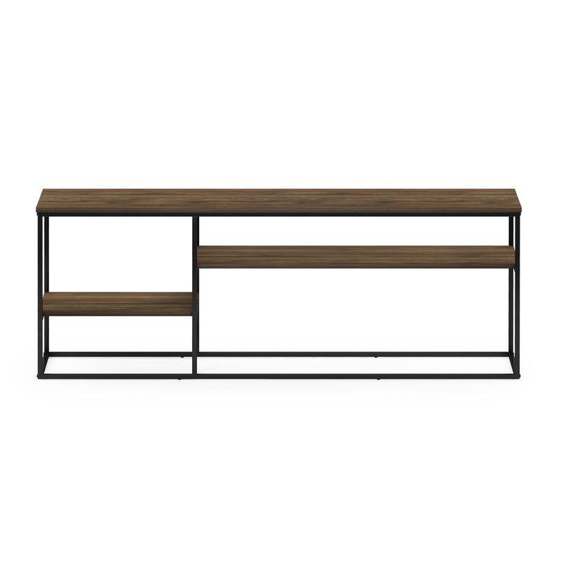 Furinno Moretti Modern Lifestyle TV Stand for TV up to 65 Inch, Columbia Walnut - Columbia Walnut
