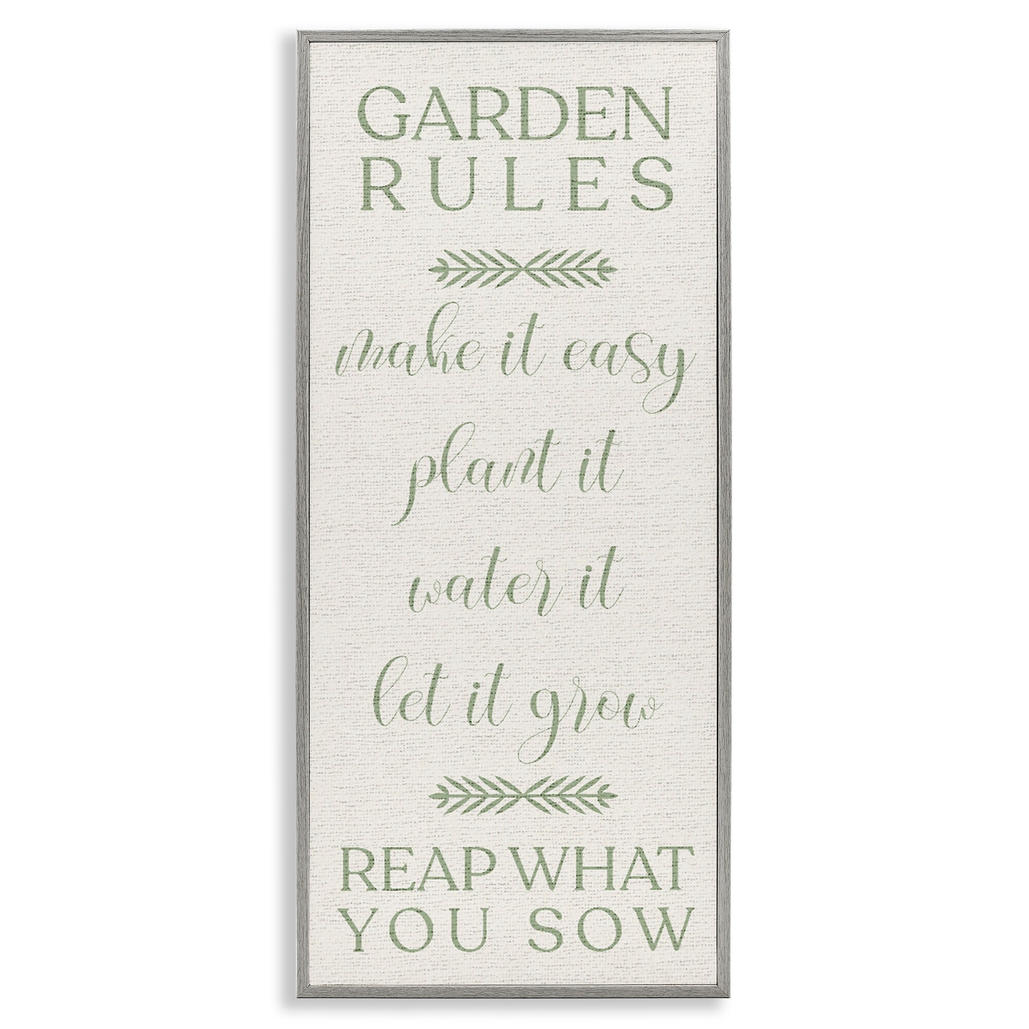 Stupell Country Garden Rules Framed Giclee Art Design By Lil' Rue
