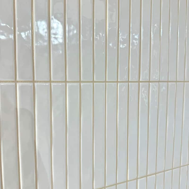 Castilla 14x14 Glossy Porcelain Textured Ribbed Tile - Wall, Backsplash