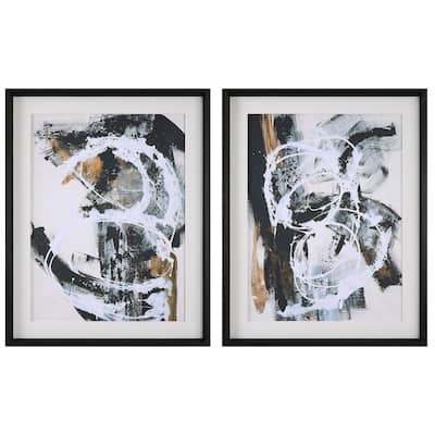 Uttermost Winterland Abstract Prints, Set/2