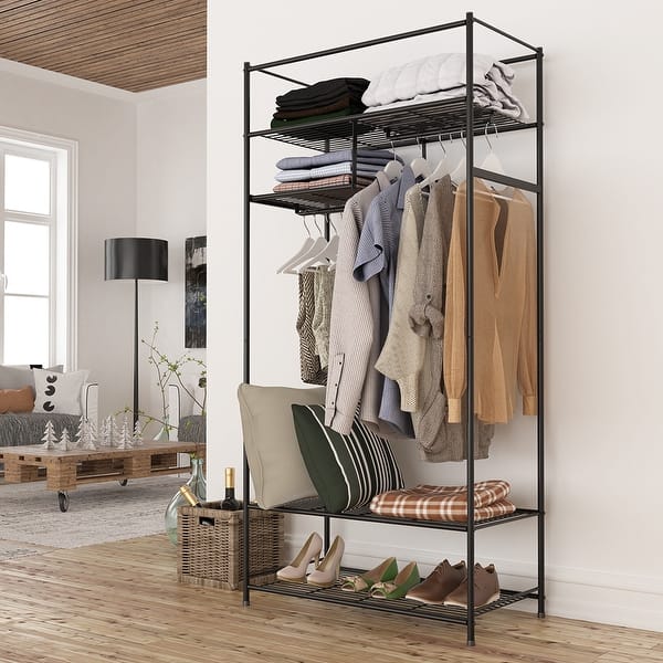 Simple Houseware Nightstands Dresser for Bedroom 3-Tier Organizer Drawer  Storage Tower, Brown