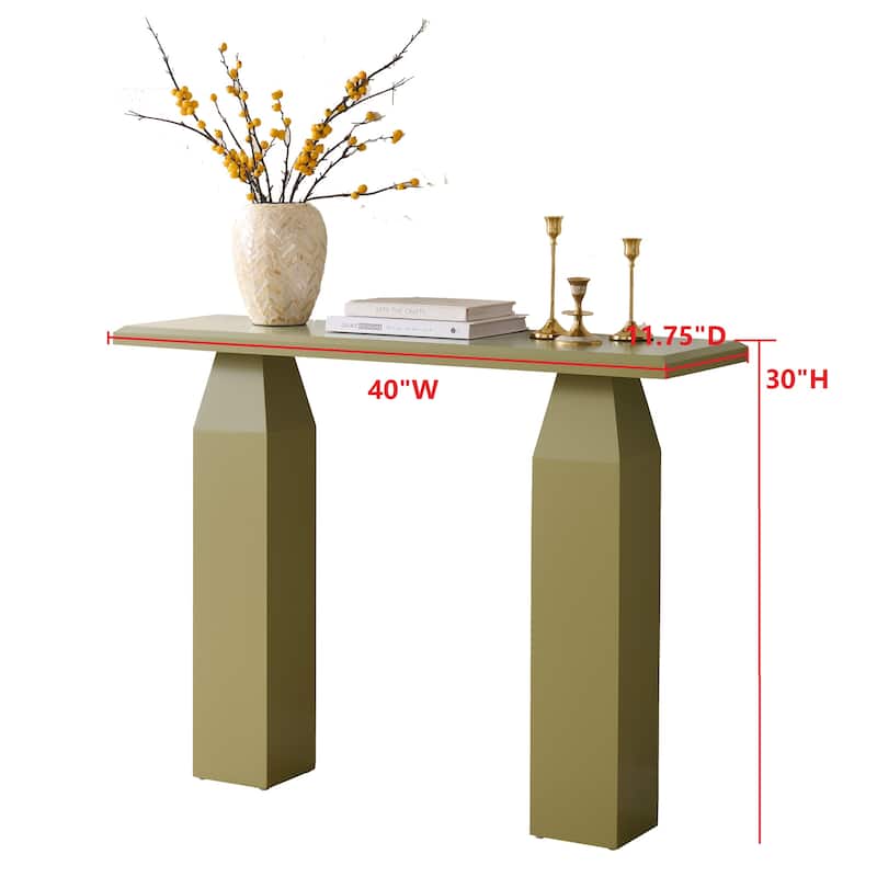 Sienna Contemporary Wood Console Table for Entryway or Living Room