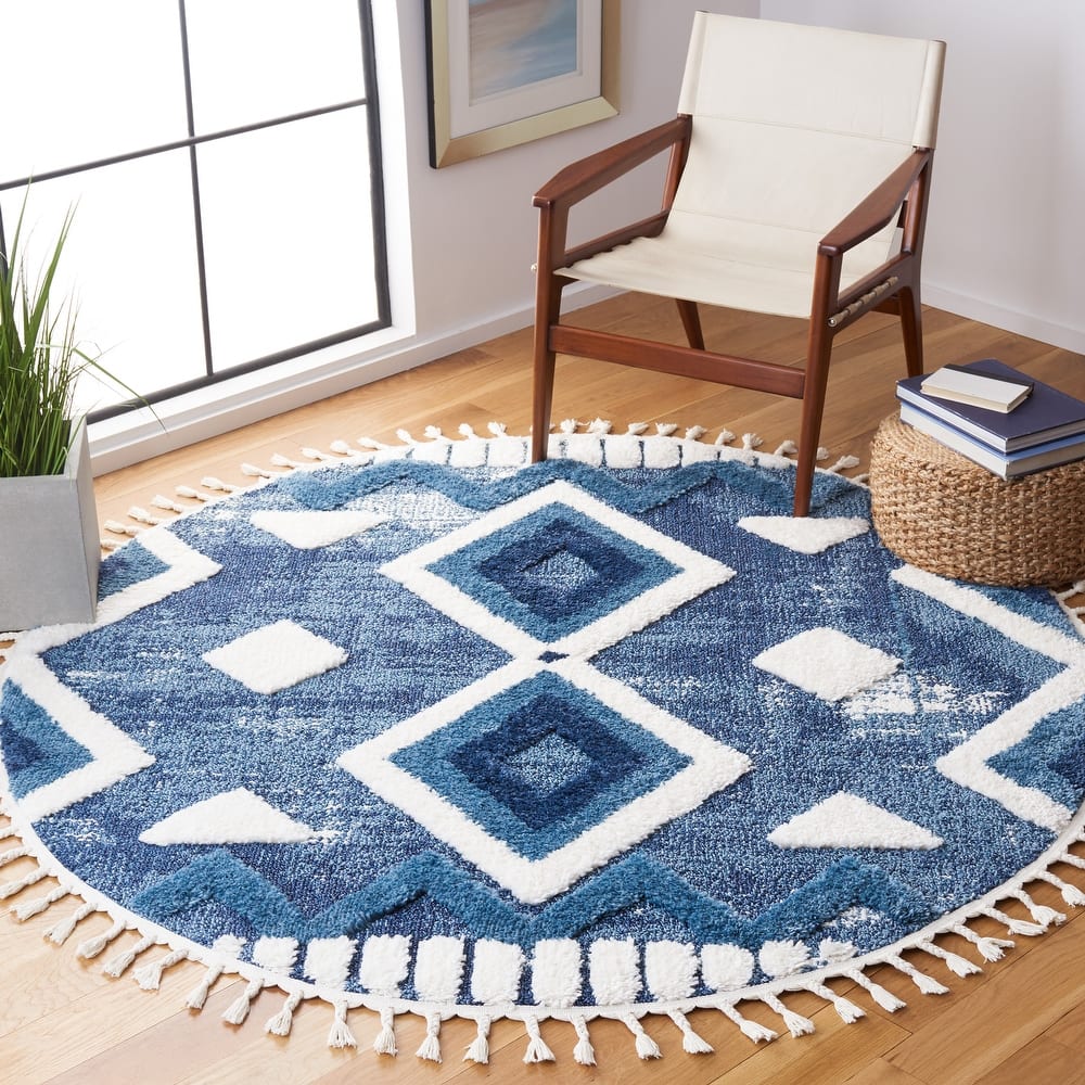 SAFAVIEH Moroccan Tassel Shag Veta 2-inch Thick Rug