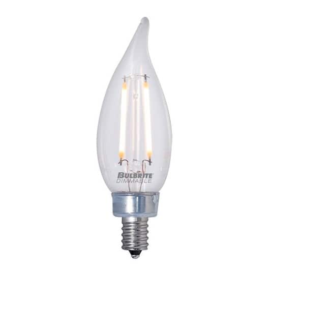 Bulbrite Pack of (4) Dimmable CA10 Candelabra (E12) LED Bulb