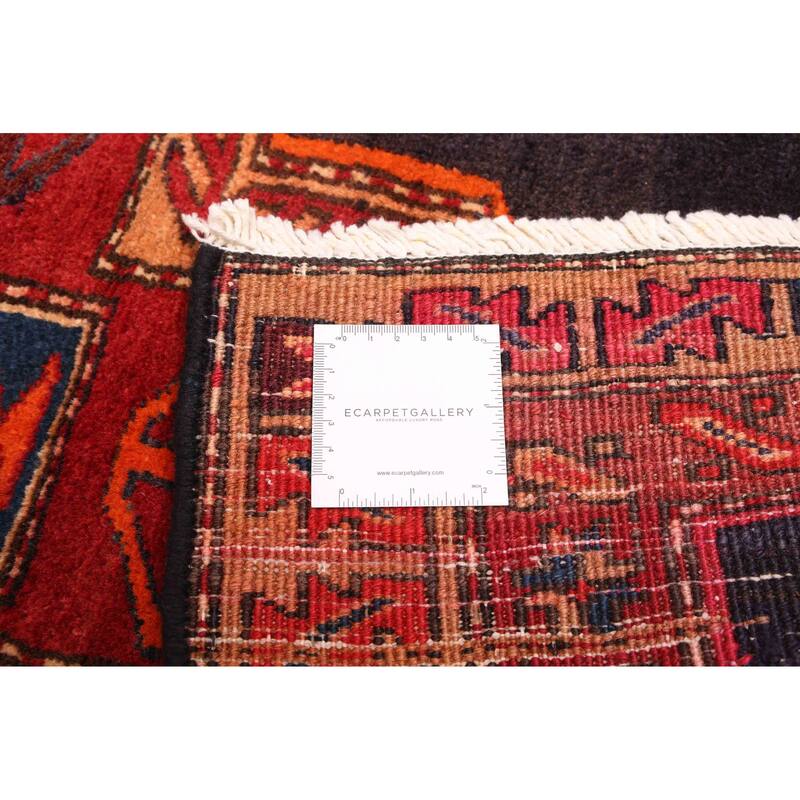 ECARPETGALLERY Hand-knotted Konya Anatolian Dark Navy, Red Wool Rug - 3'8 x 9'3
